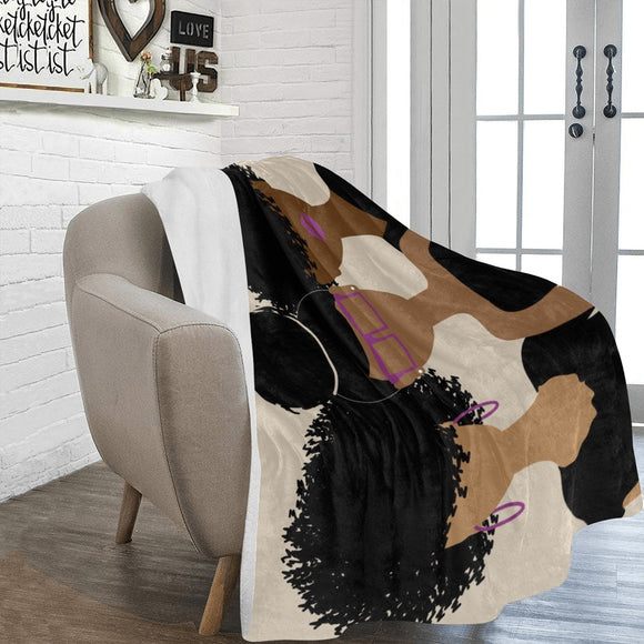 Curly Girl Trio 60x80 Blanket